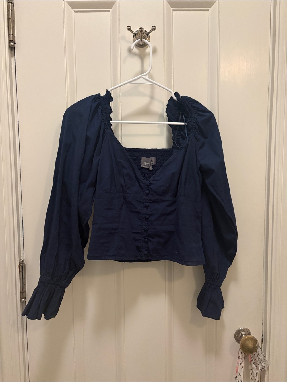 Cute navy anthro top